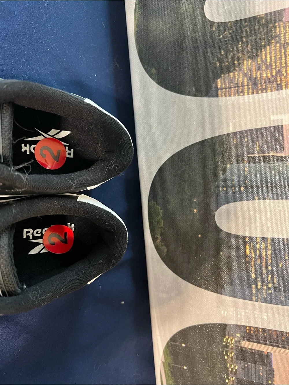 Reebok Kids Black and White Low-Top Sneakers